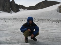 вид на перевал Мукал-Мкяра. Ледник Мукал